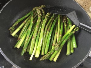 Spargel gebraten