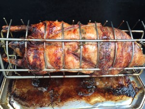 Ente vom Grill fertig