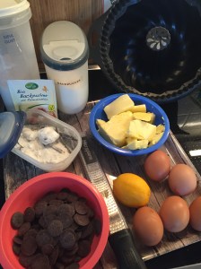 Zutaten für Marmorguglhupf