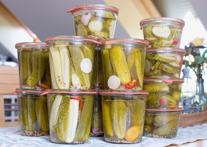 Essiggurken-Gewürzgurken-Einlegen