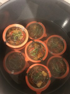 Ratatouille einkochen im Einkochtopf 30 Minuten bei 90 Grad einkochen
